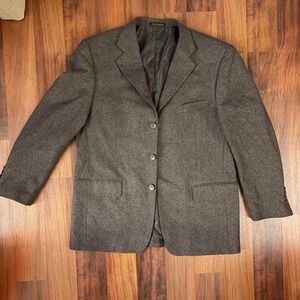 LORIANO Collection Men's Wool Blend‎ Blazer Jacket Gray 40S Designed in Italy